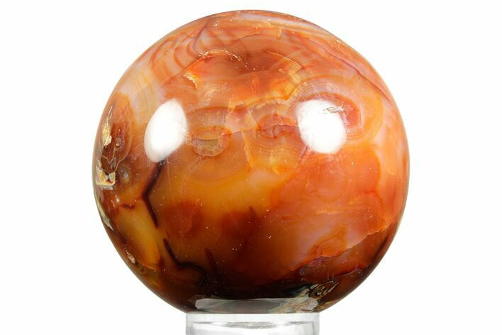 Colorful Carnelian Agate Sphere - Madagascar #361629